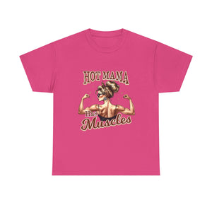 Muscle Mama Tee: Empowering Unisex Cotton Shirt, Gift for Moms, Fitness Lovers, Workout Apparel, Birthday, Mother's Day