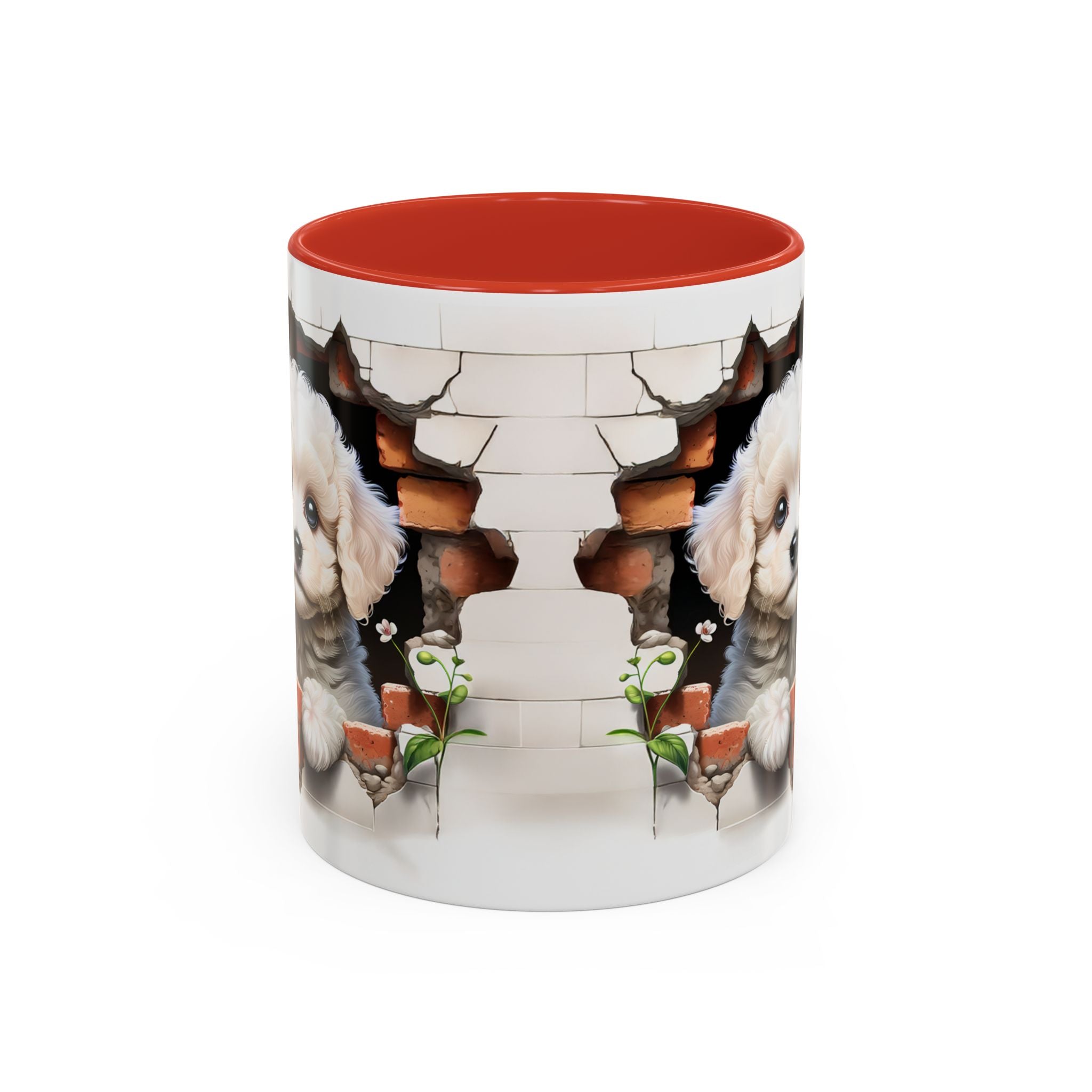 Cute Puppy Accent Coffee Mug - Adorable Dog Lover Gift, Pet-Themed Mug, Home Decor, Ideal for Gifts, Animal Enthusiast