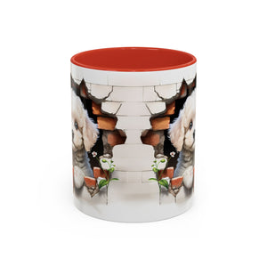 Cute Puppy Accent Coffee Mug - Adorable Dog Lover Gift, Pet-Themed Mug, Home Decor, Ideal for Gifts, Animal Enthusiast