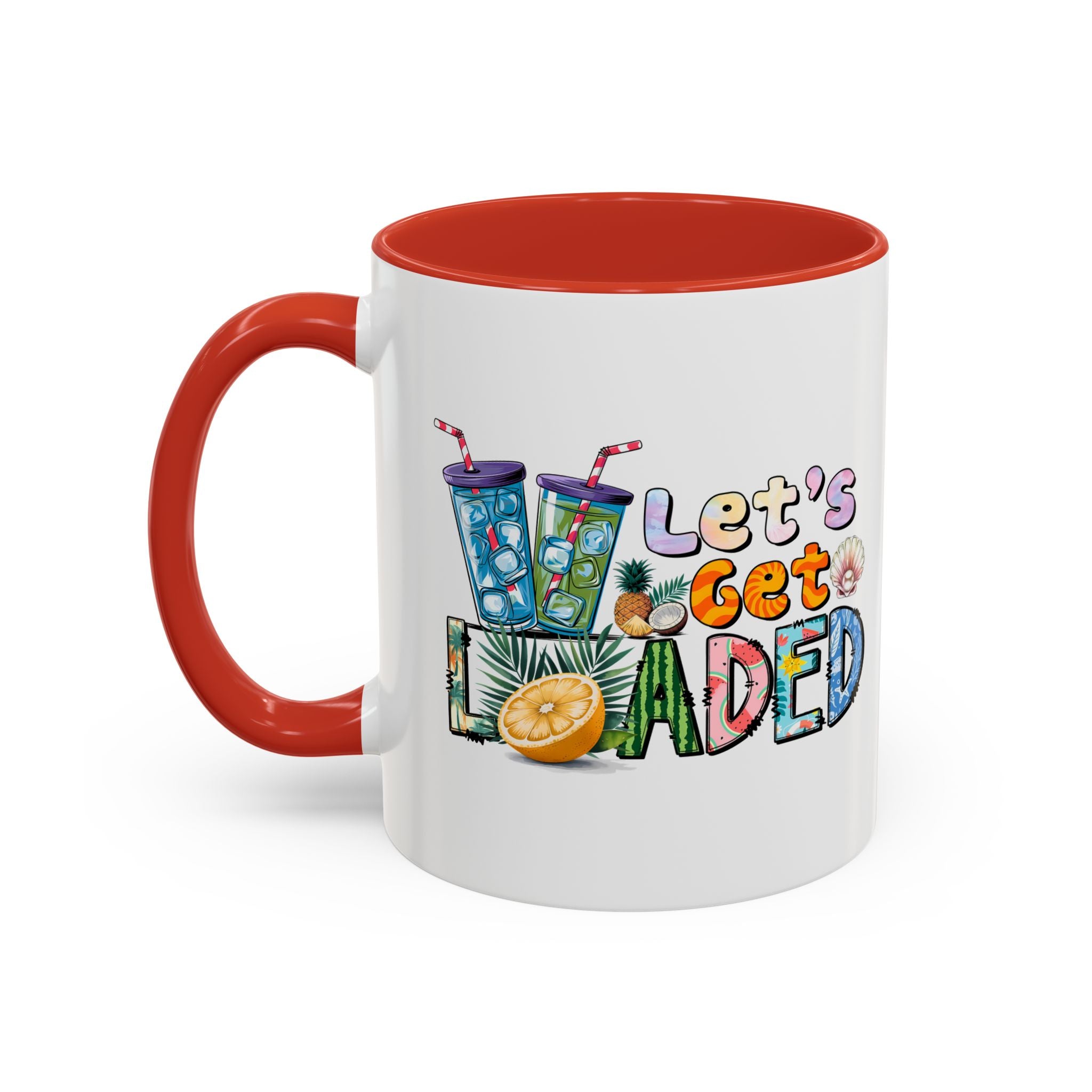 Colorful 'Let's Get Loaded' Coffee Mug - Fun Drinkware for Parties & Gatherings