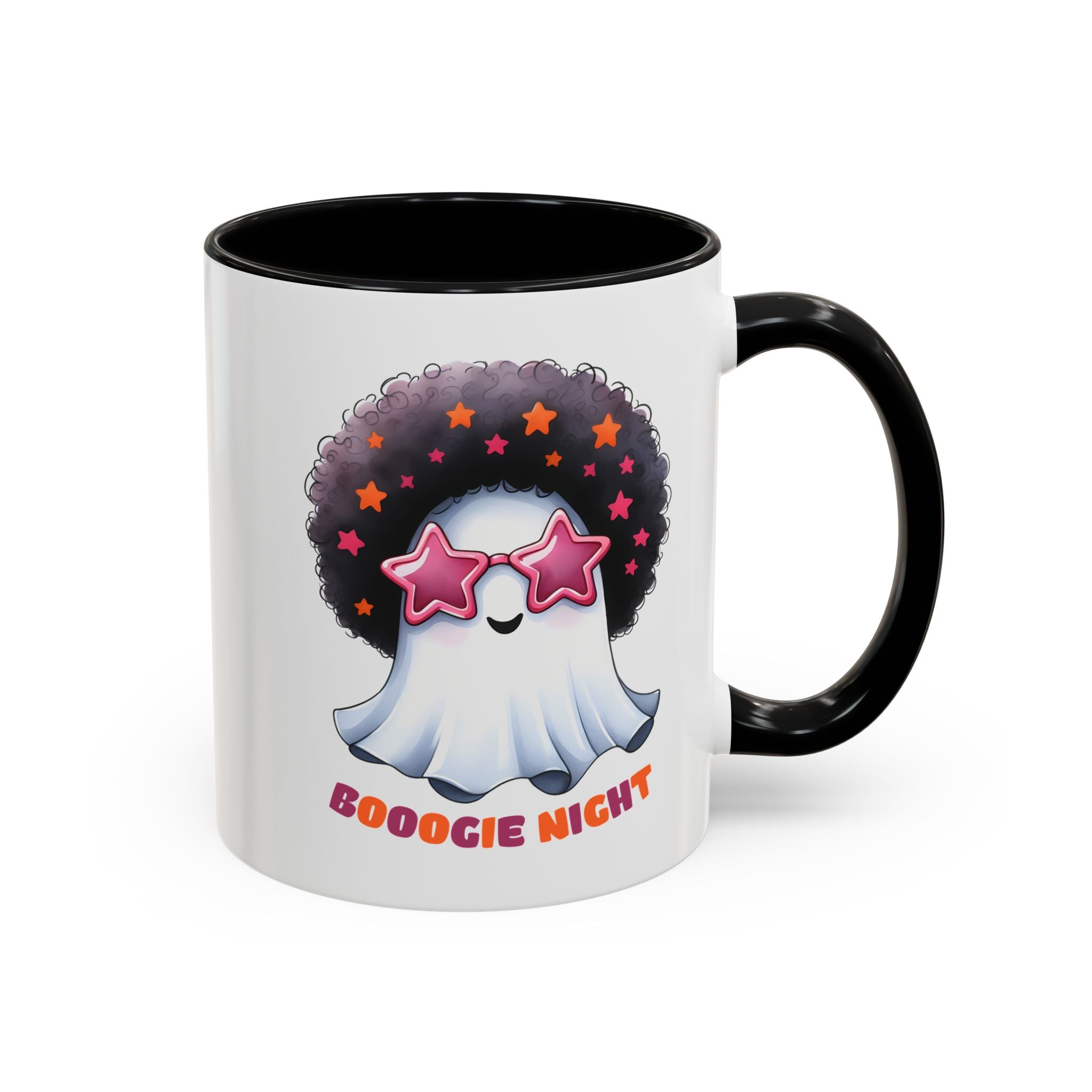 Groovy Ghost Coffee Mug - Fun, Whimsical Mug for Halloween, Parties, Gift for Friends, Unique Home Decor, Boogie Night
