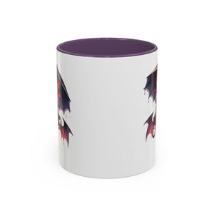Gothic vampire girl  horror art Accent Coffee Mug (11, 15oz)