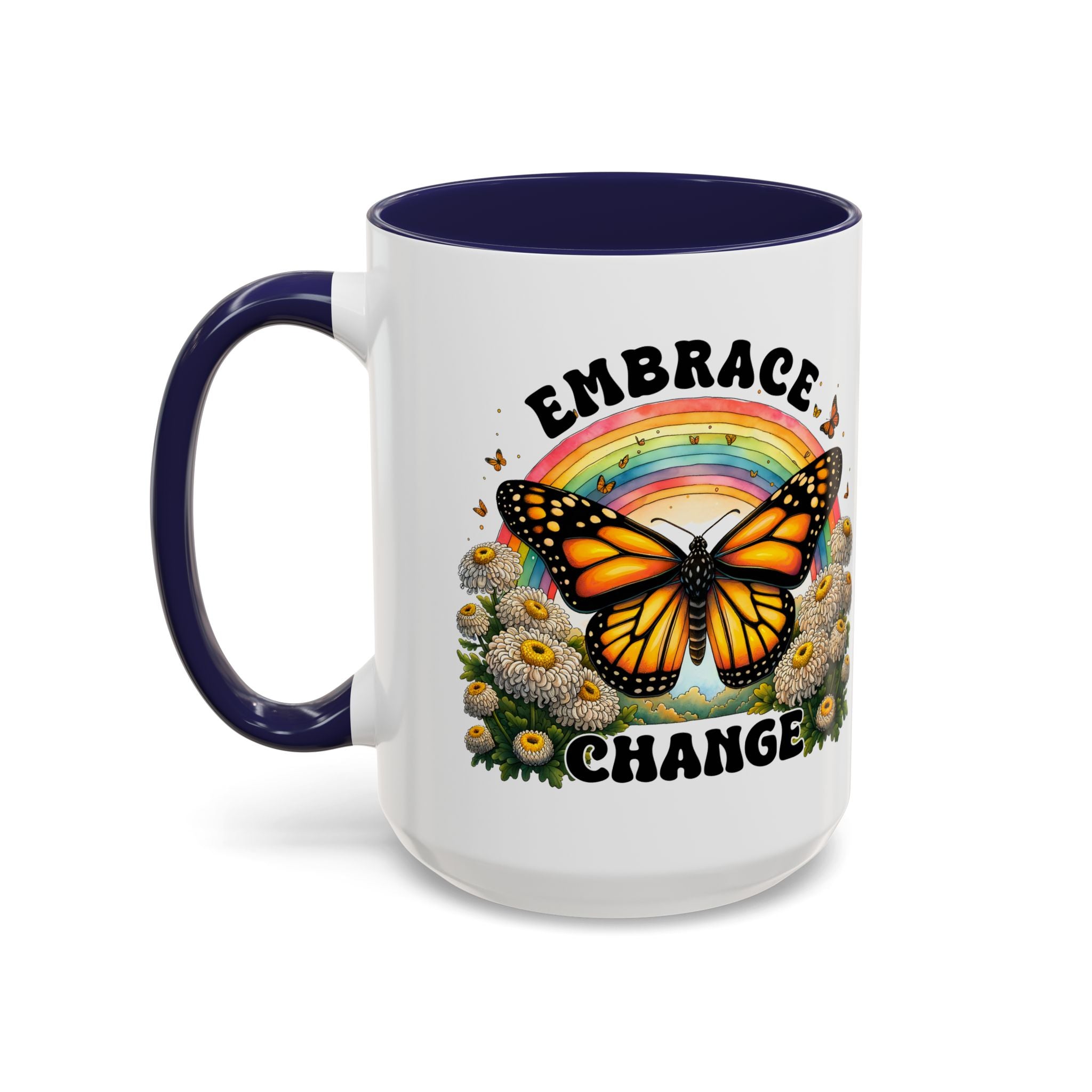 Embrace Change Butterfly Coffee Mug – Inspirational Gift for Nature Lovers