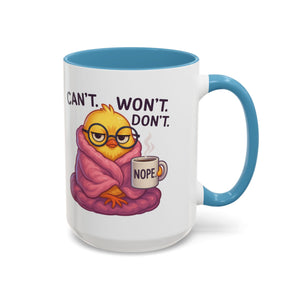 Cozy Cartoon Coffee Mug - Perfect for Lazy Days, Gifts for Friends, Cute Coffee Cups, Inspirational Morning Mug, Funny Beverage Container