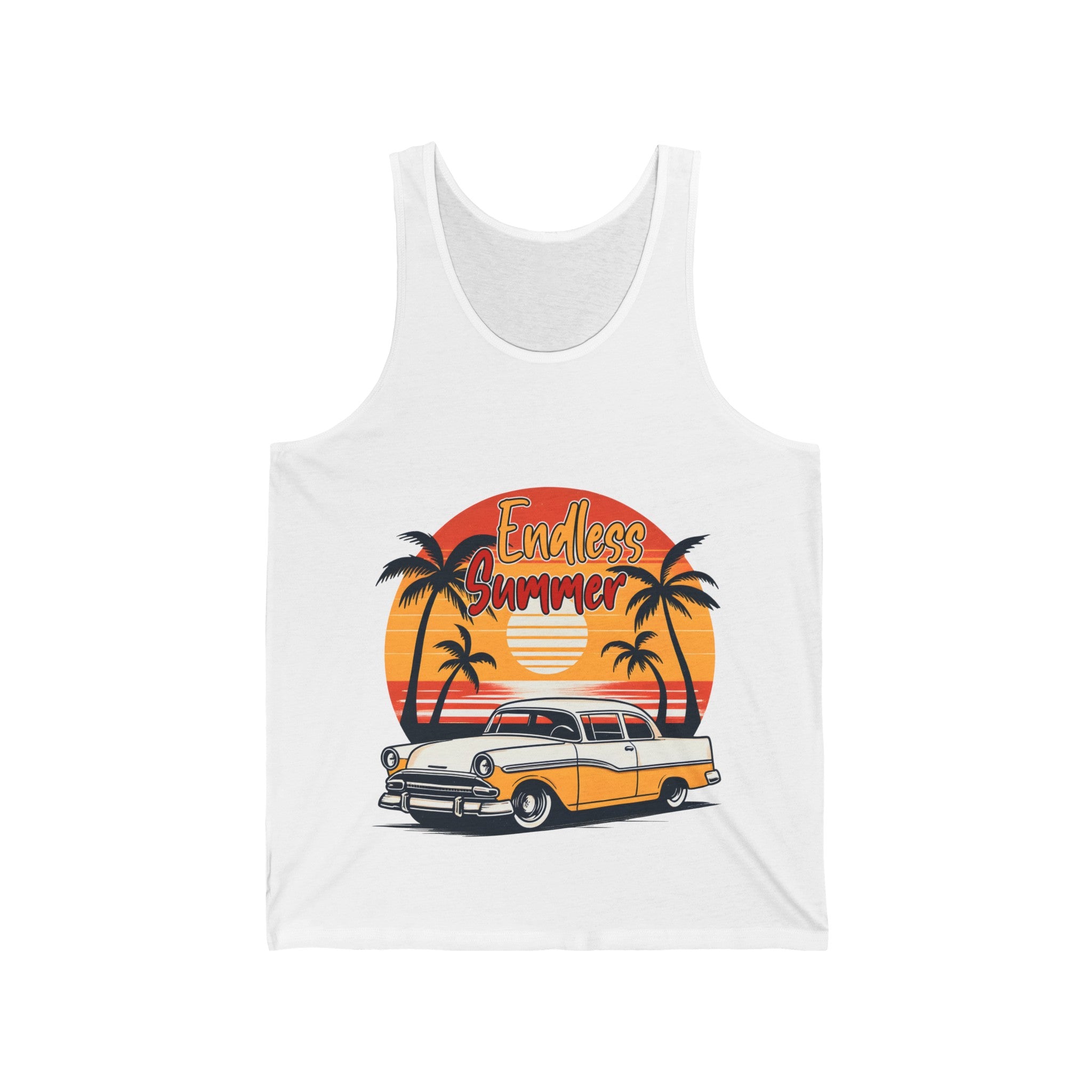 endless summer retro beach Unisex Jersey Tank by mrdragonsfire