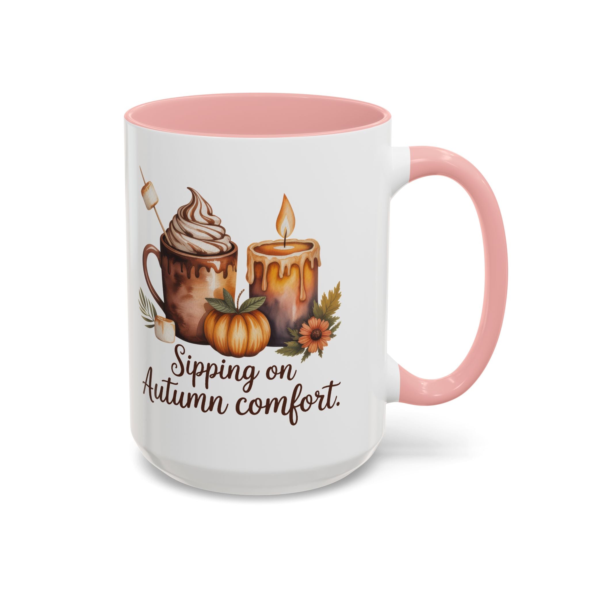 Autumn Comfort Coffee Mug - Sipping on Cozy Vibes nature lovers cup