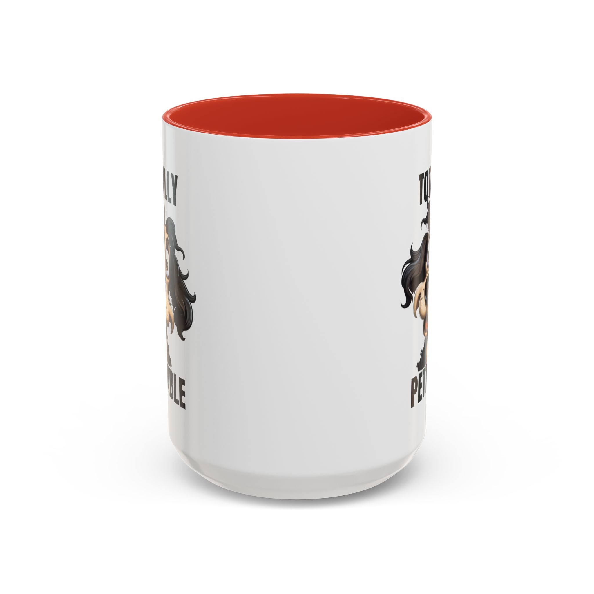 Totally Pettable Coffee Mug, Dog Lover Gift, Animal Print Mug, Funny Pet Mug, Customizable Coffee Cup, Gift for Pet Owners