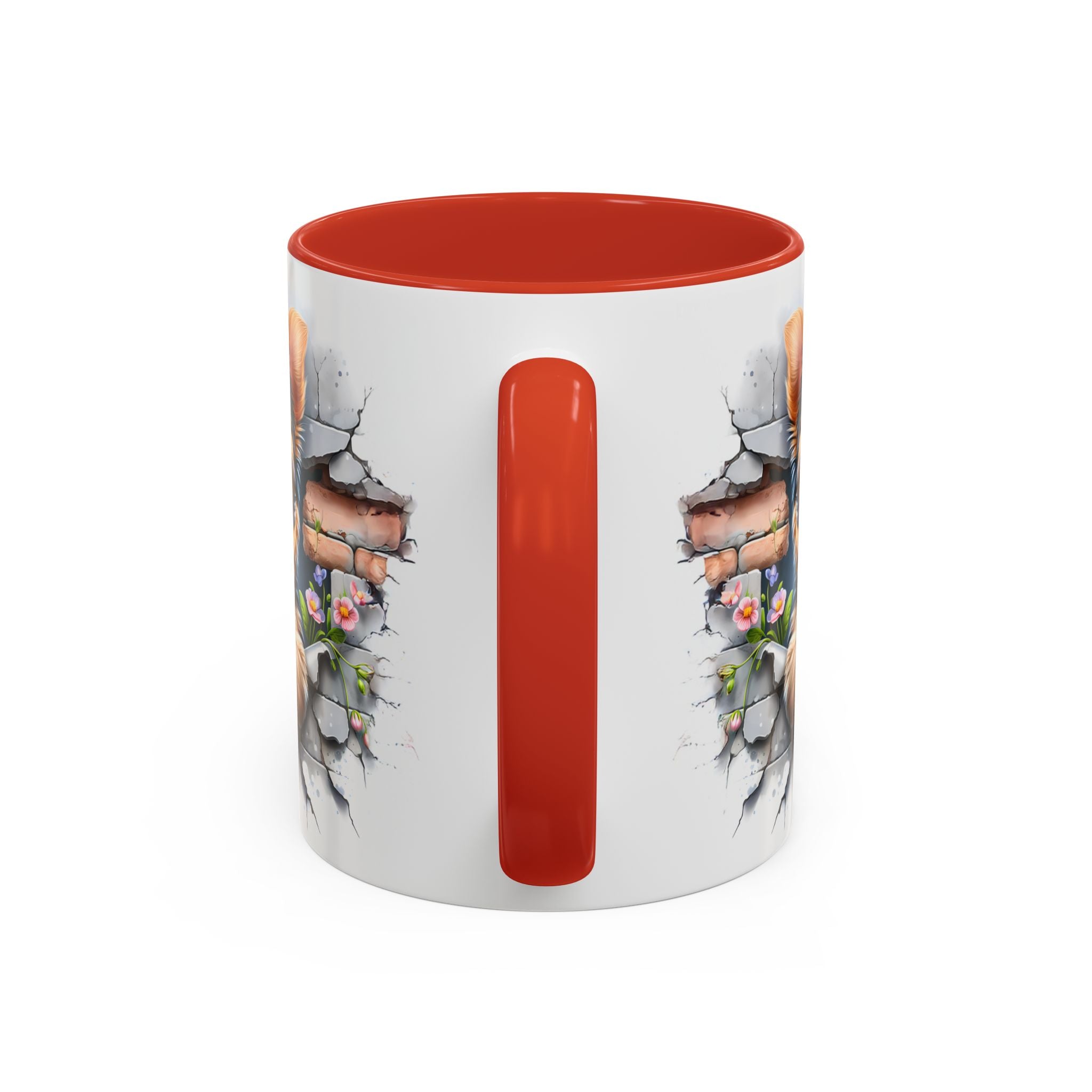Cute Dog Peeking Coffee Mug, Pet Lover Gift, Yorkshire Terrier Mug, Animal Lover Coffee Cup, Dog-Themed Drinkware, Doggie Mug