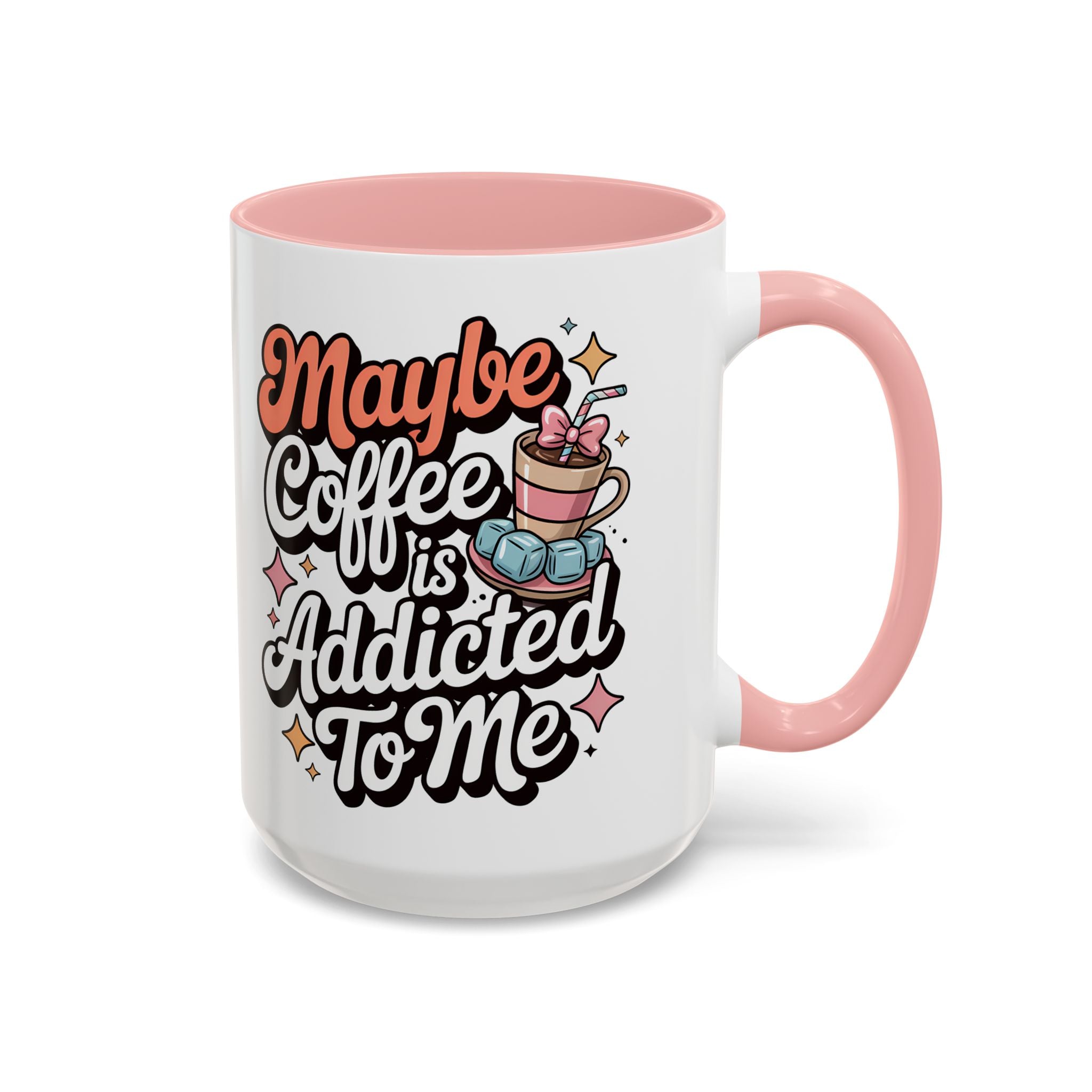 Coffee Addict Accent Mug - Fun Design for Coffee Lovers
