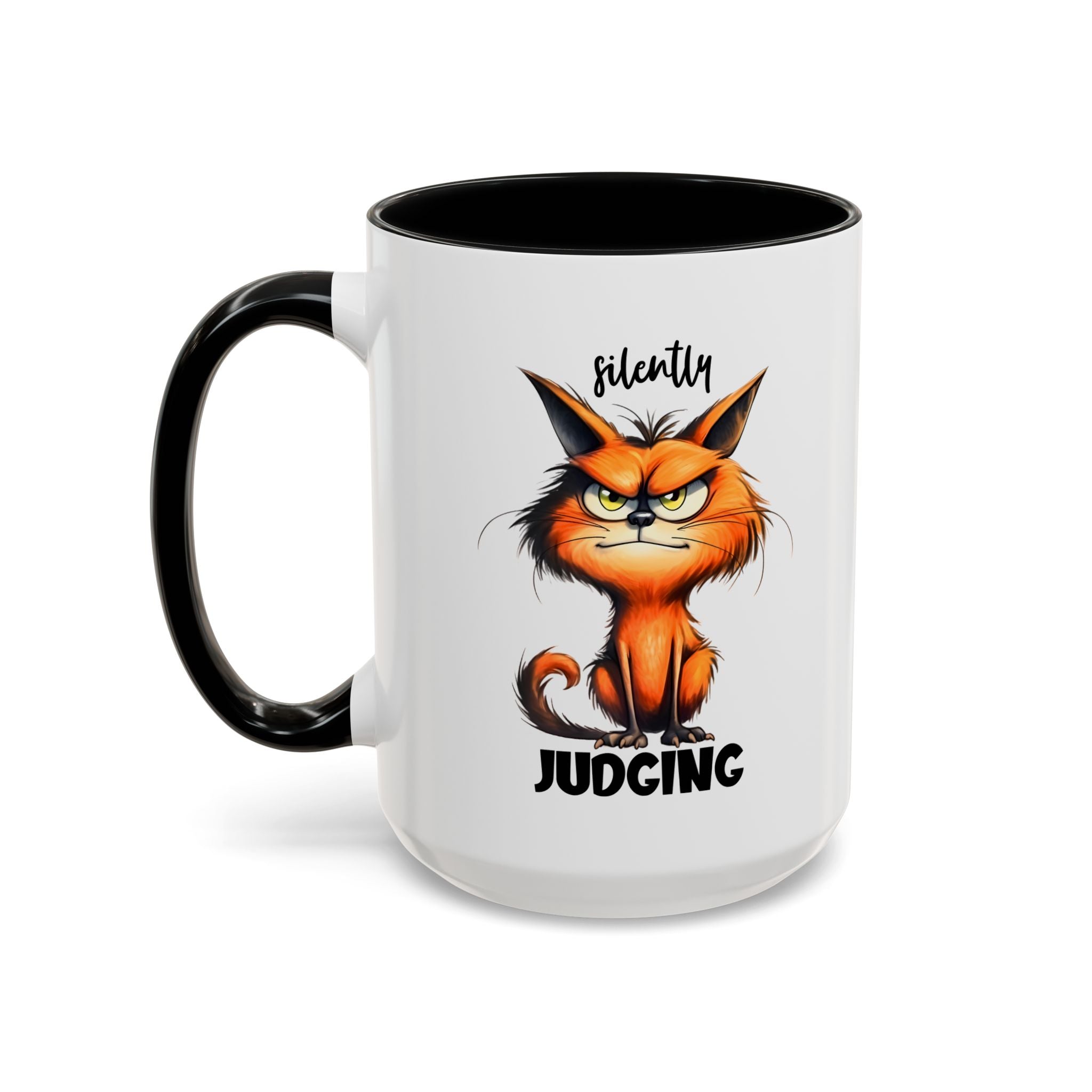 sarcasm attitude  Cat Coffee Mug - Just Judging - Perfect Gift for Cat Lovers, Pet Owners, Birthdays,  Funny Mug