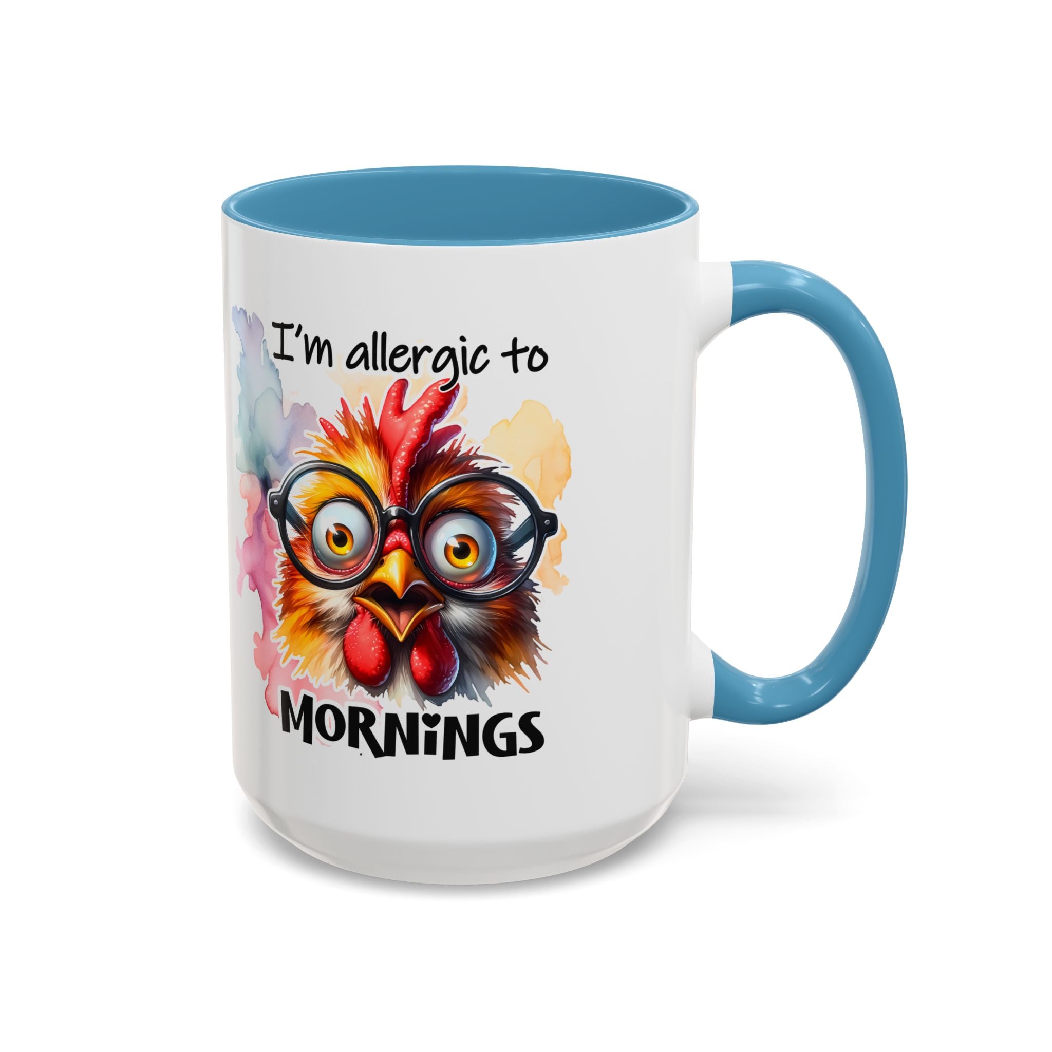 Funny Morning Coffee Mug, Gift for Coffee Lovers, Humorous Mug, Office Mug, Unique Cup for Mornings, Chicken Design