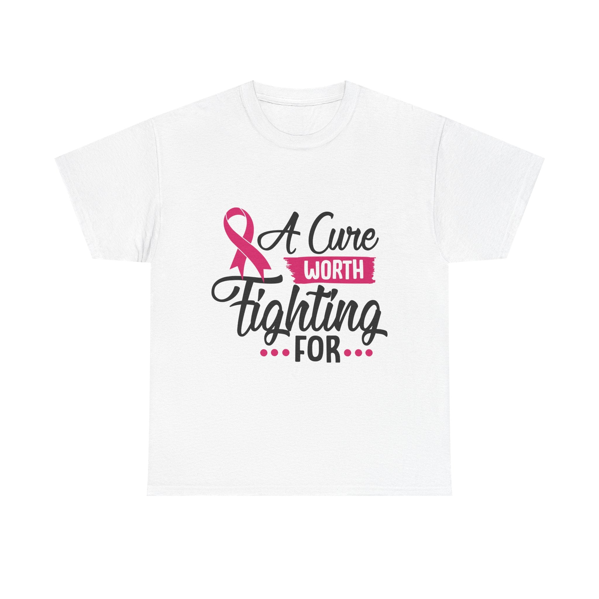 Breast Cancer Awareness Tee, A Cure Worth Fighting For Shirt, Unisex Support T-Shirt, Gift for Hope and Strength, Fundraising Apparel