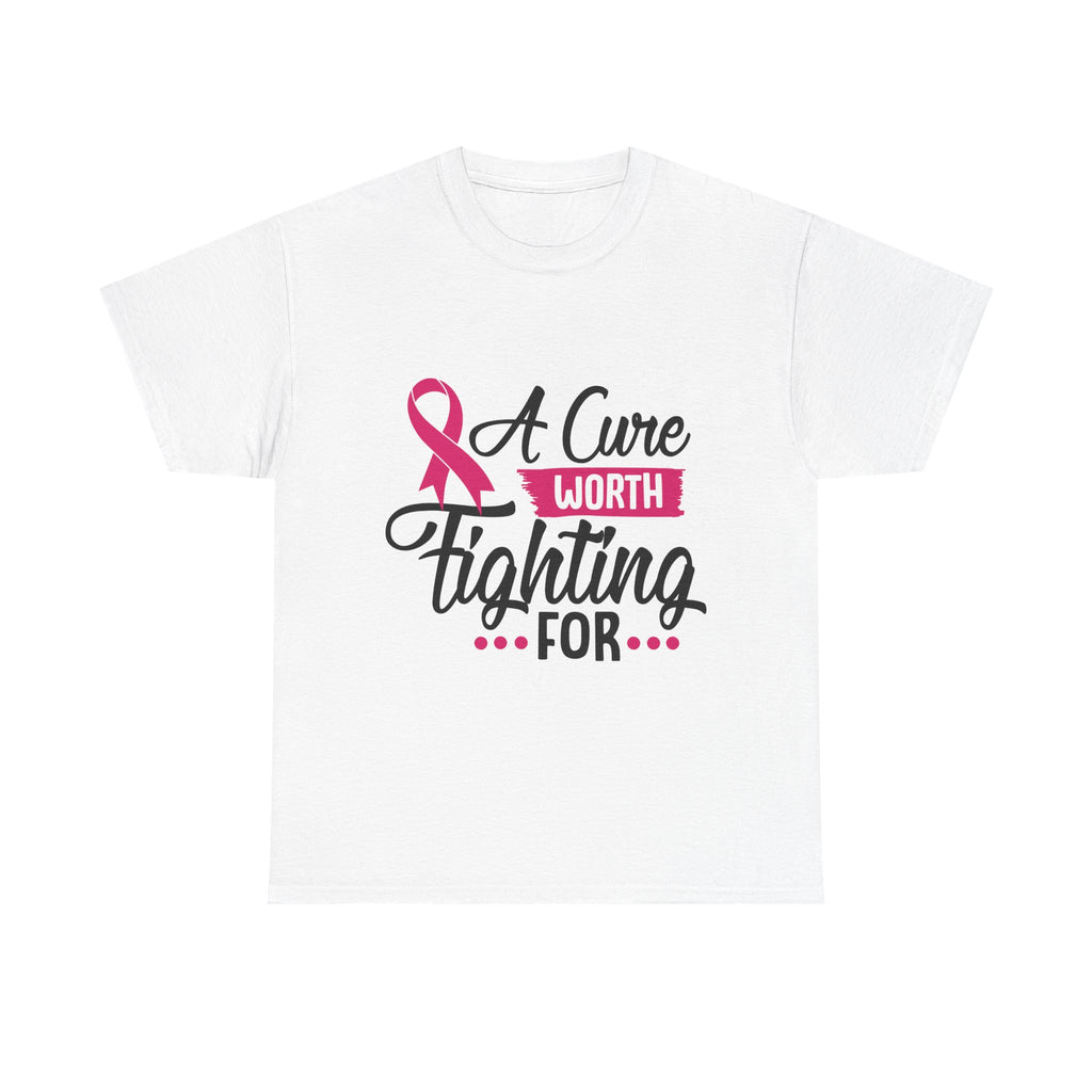 Breast Cancer Awareness Tee, A Cure Worth Fighting For Shirt, Unisex Support T-Shirt, Gift for Hope and Strength, Fundraising Apparel