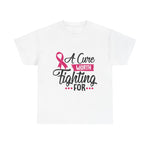 Breast Cancer Awareness Tee, A Cure Worth Fighting For Shirt, Unisex Support T-Shirt, Gift for Hope and Strength, Fundraising Apparel