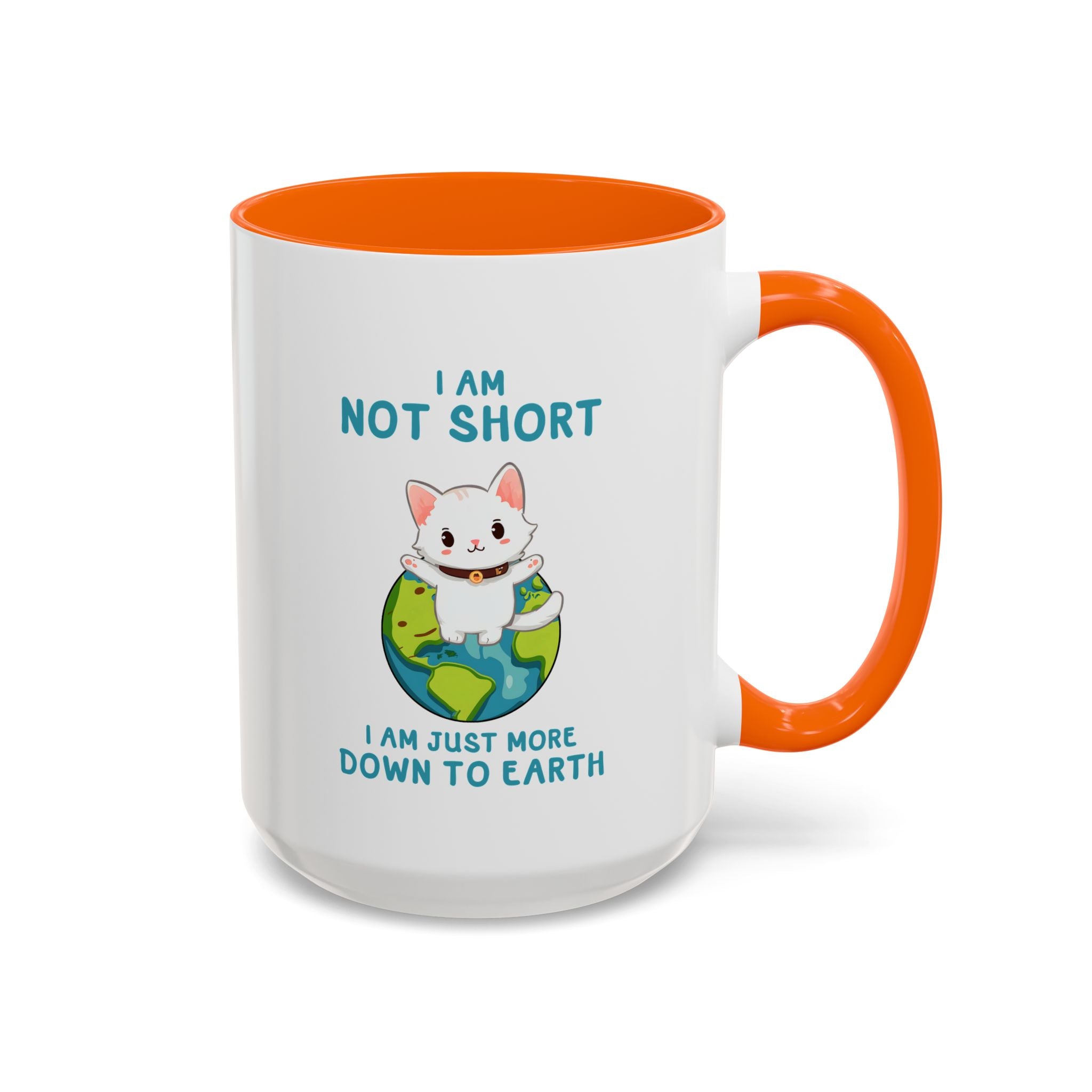 Cute Down to Earth Cat Coffee Mug - Perfect Gift for Cat Lovers