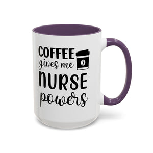 Nurse Coffee Mug, Funny Gift for Nurses, Coffee Lover's Mug, Black Accent Tea Cup, Motivational Nurse Gift