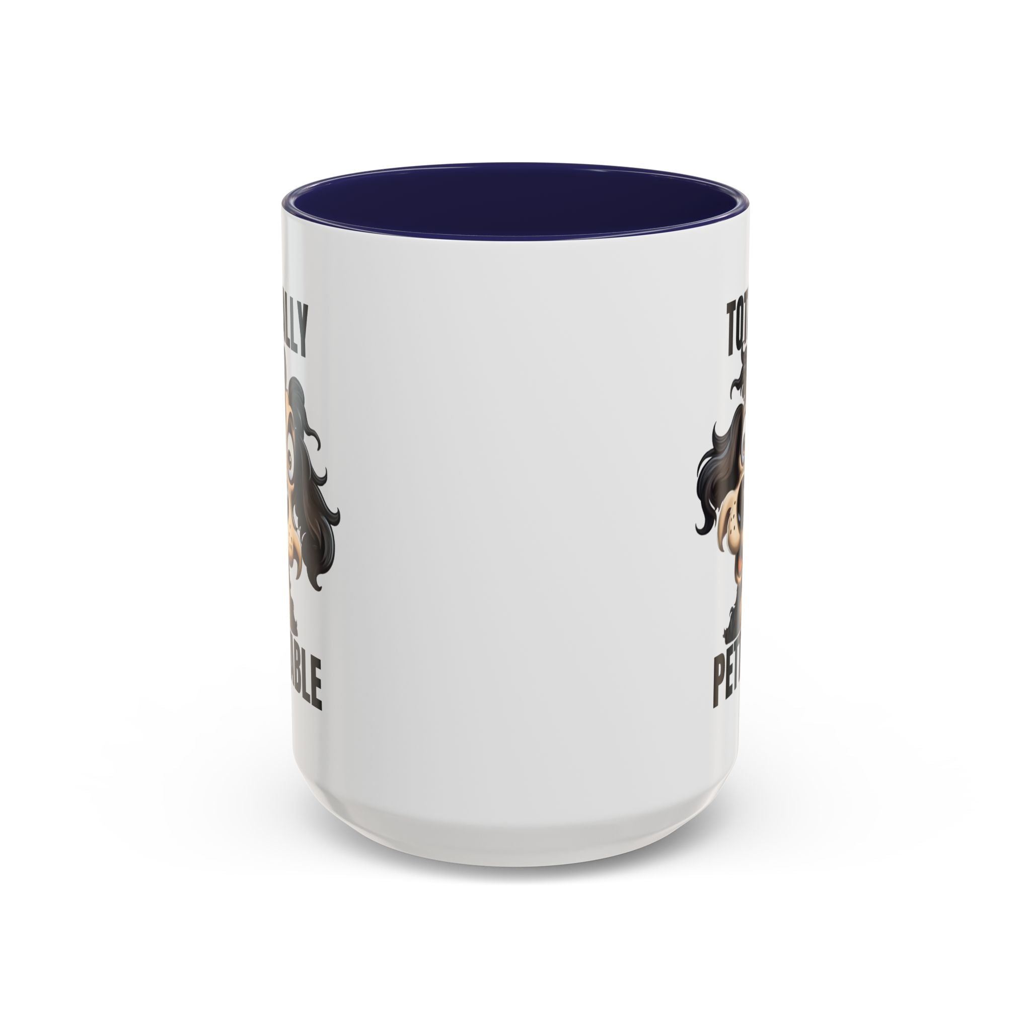 Totally Pettable Coffee Mug, Dog Lover Gift, Animal Print Mug, Funny Pet Mug, Customizable Coffee Cup, Gift for Pet Owners