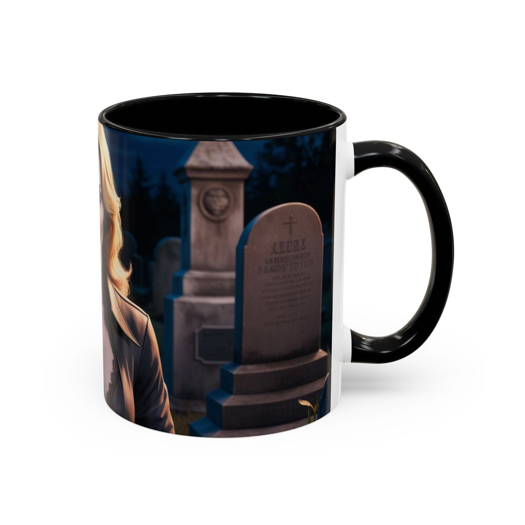 Vampire Beauty Coffee Mug – Gothic Graveyard Accent Mug fantasy horror
