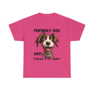 Friendly Dog Unisex Tee - Perfect for Pet Lovers, Gifts for Dog Owners, Casual Wear, Birthday Gifts, Dog-Themed Apparel