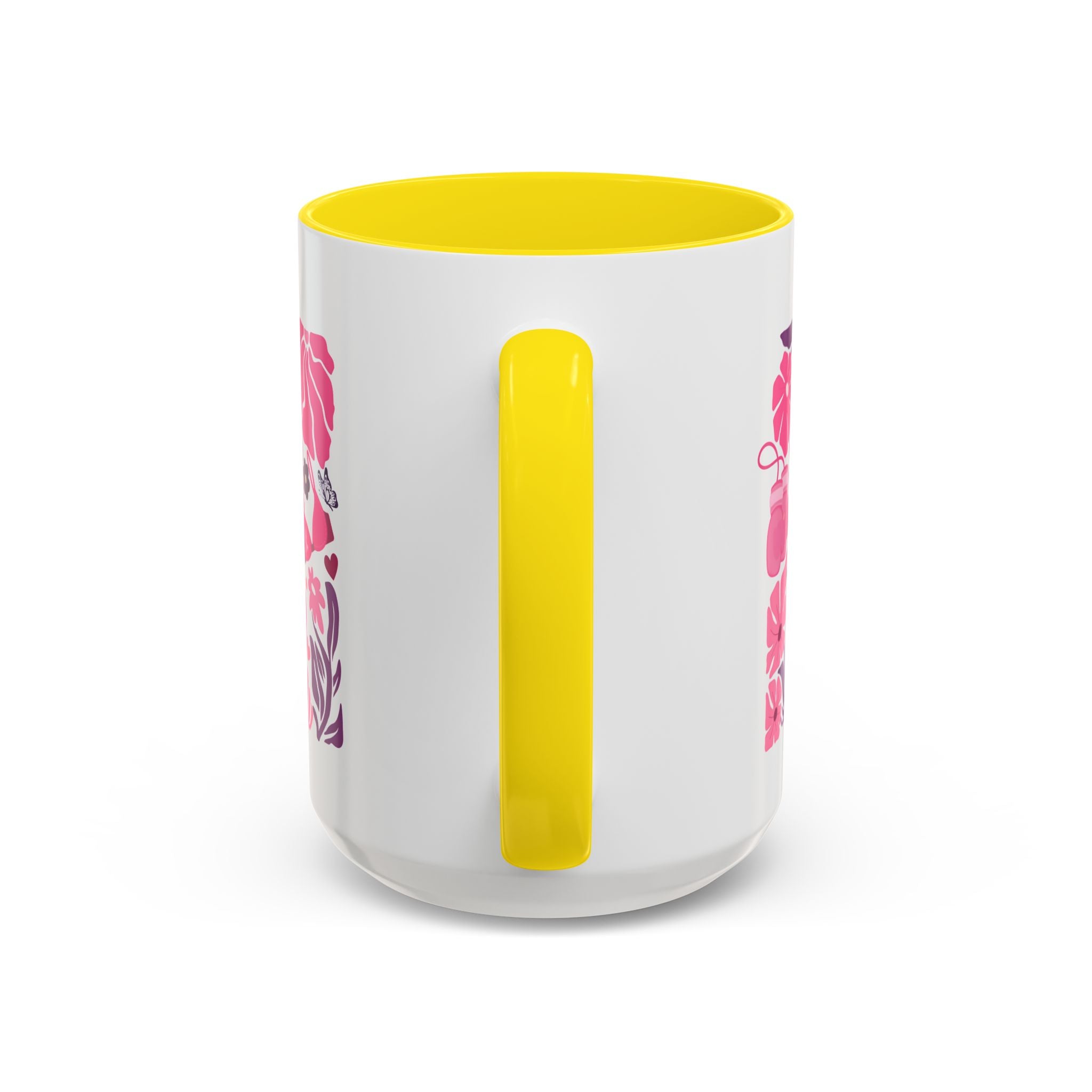 Pink Floral Awareness Coffee Mug, Breast Cancer Awareness Mug, Gift for Her, Supportive Drinkware, Motivational Mug