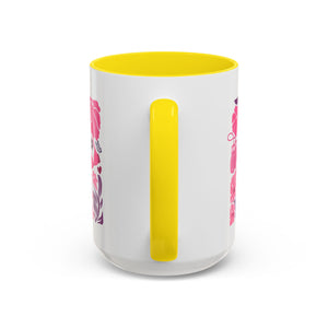 Pink Floral Awareness Coffee Mug, Breast Cancer Awareness Mug, Gift for Her, Supportive Drinkware, Motivational Mug