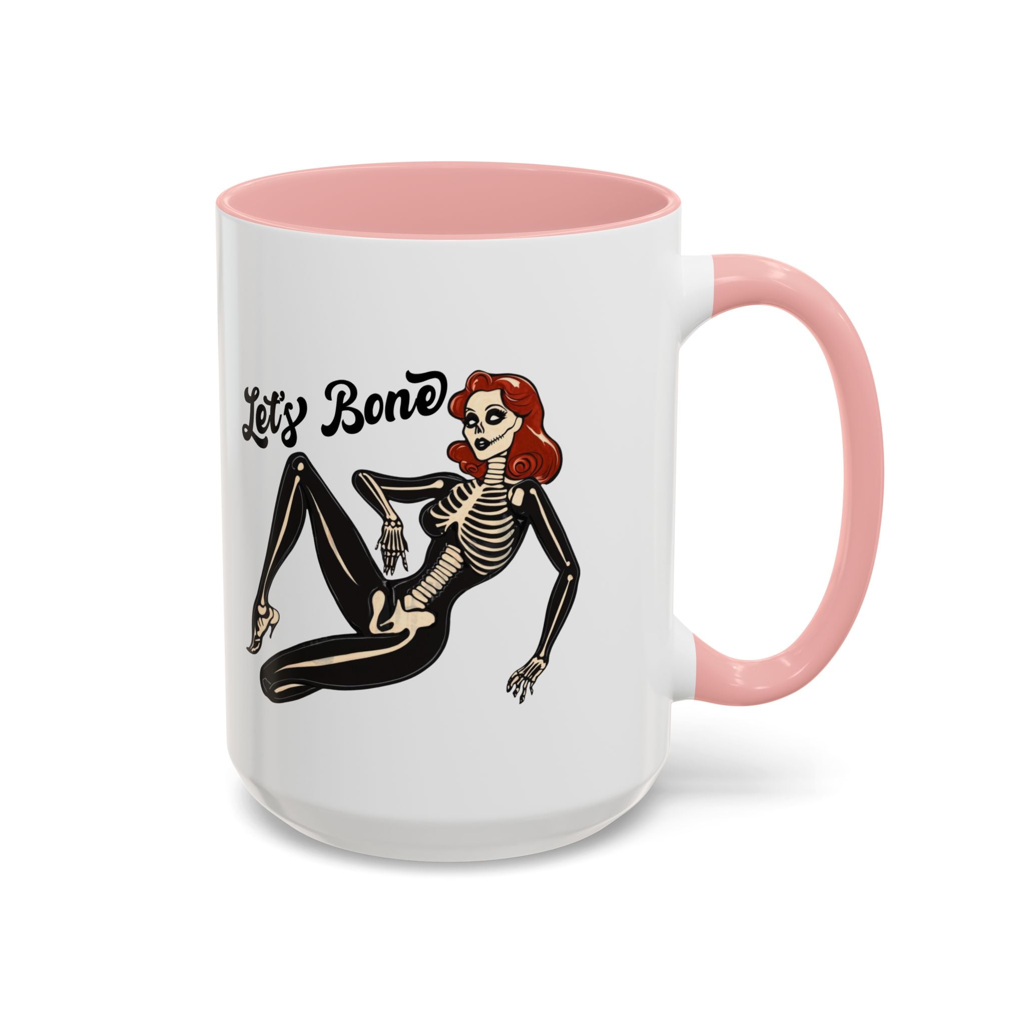 Spooky Skeleton Mug - Let's Bone, Halloween Gift, Gothic Coffee Cup, Unique Home Decor, Fun Drinkware