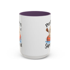 Dog Days of Summer Coffee Mug, Cute Dog Mug, Pet Lover Gift, Summer Vibes, Beach Decor, Fun Pet Cup, Canoeing Dog Design