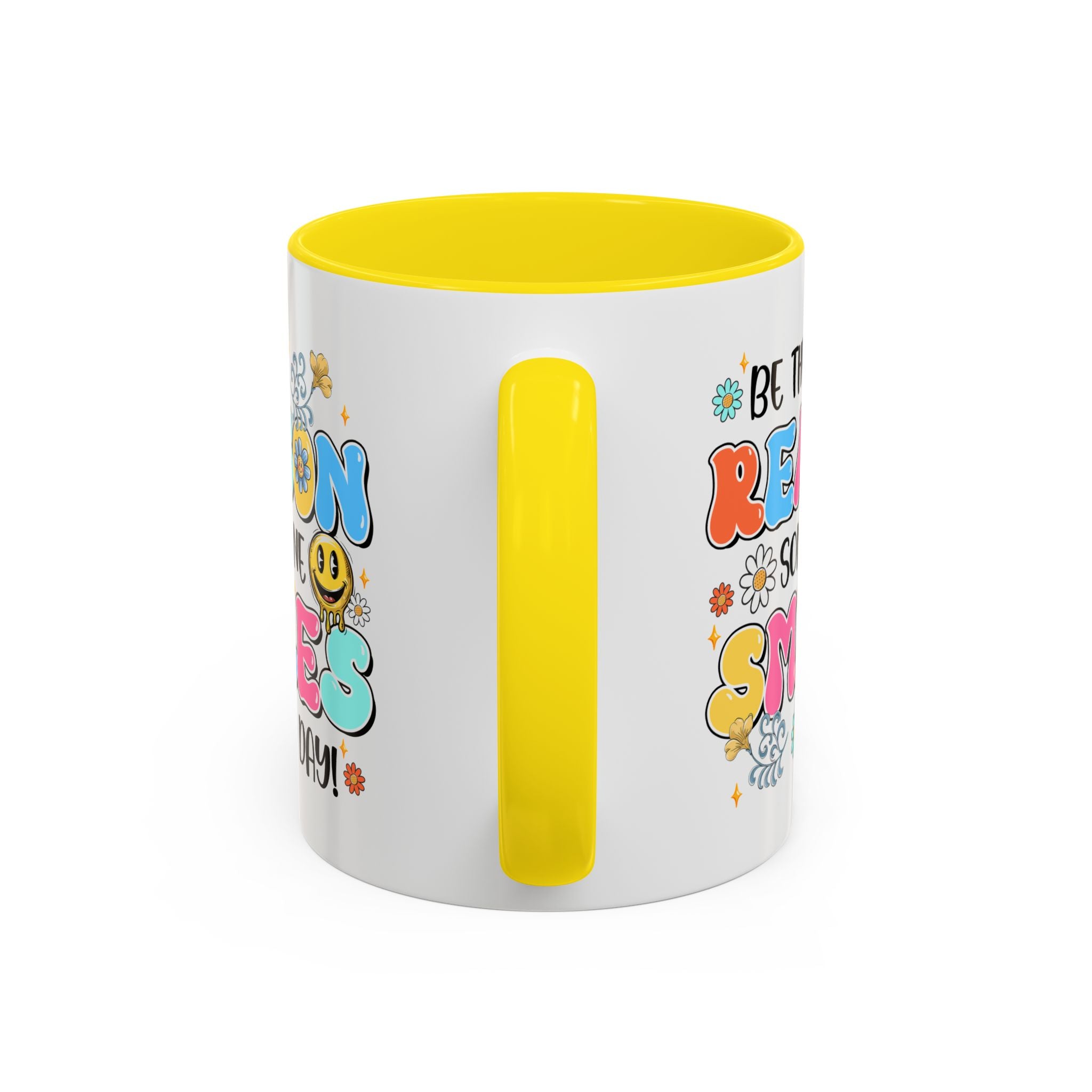 Colorful Inspirational Coffee Mug – Be the Reason Some One Smiles!