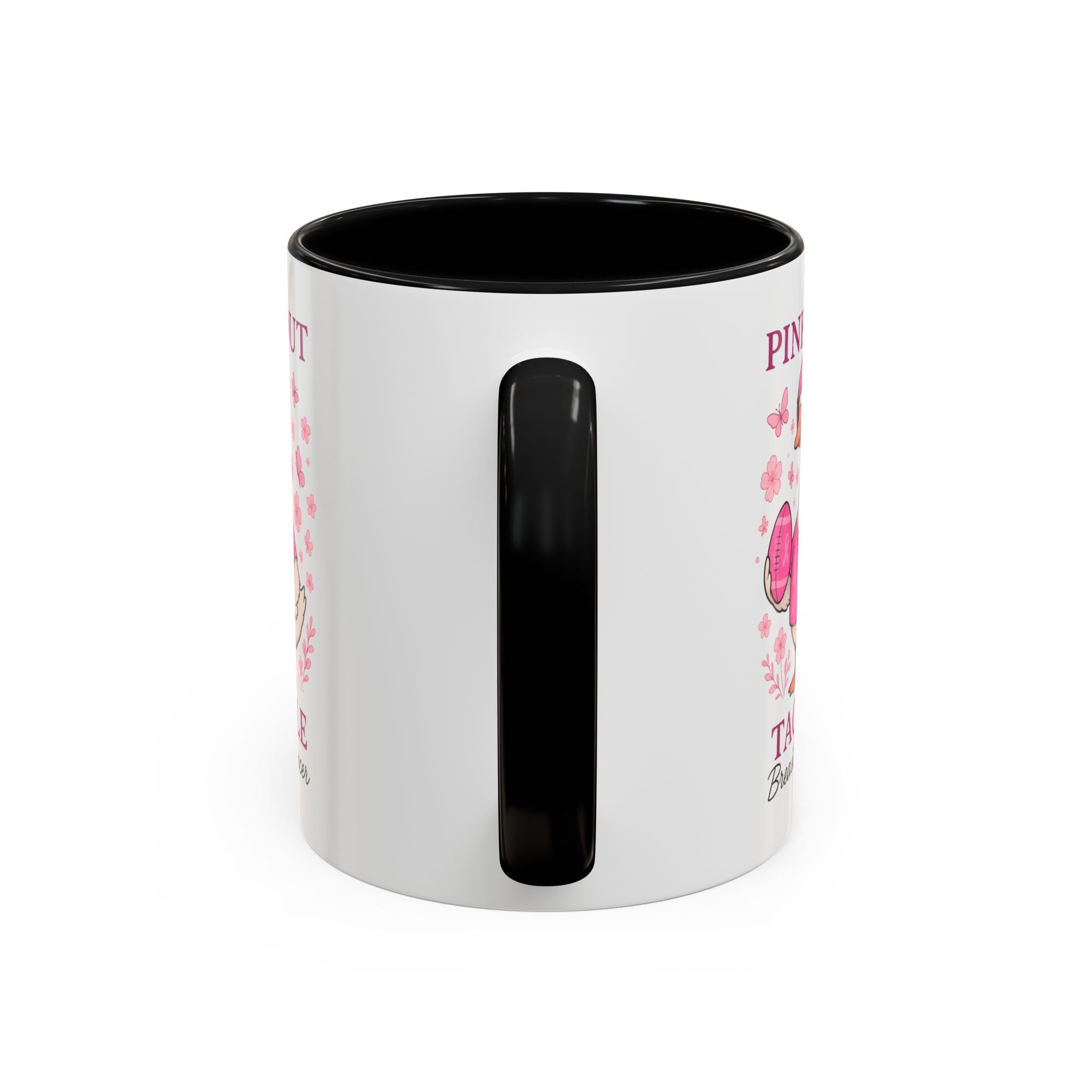 Breast Cancer Awareness Coffee Mug, Pink Out Tackle Duck Design, Supportive Gift for Fighters & Survivors, Cheerful Office Decor, [...]