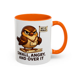Funny Owl Coffee Mug, not my problem  Small Angry Owl Cup, Coffee Lover Present, Quirky Office