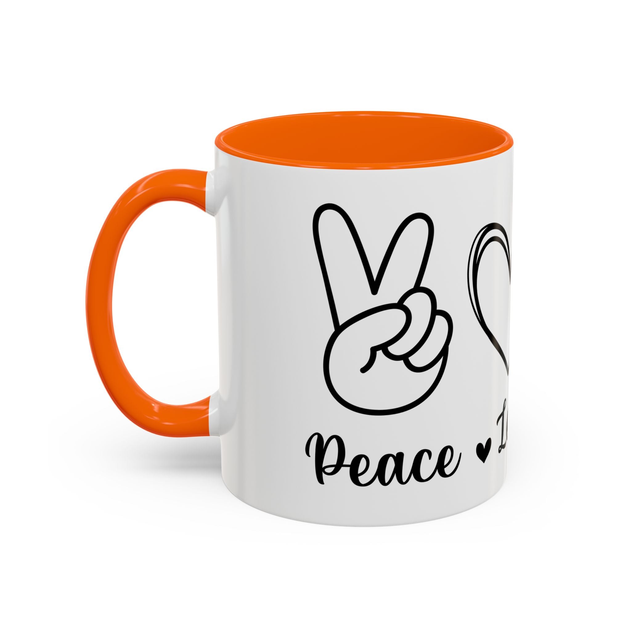 peace love coffee Accent Coffee Mug (11, 15oz)