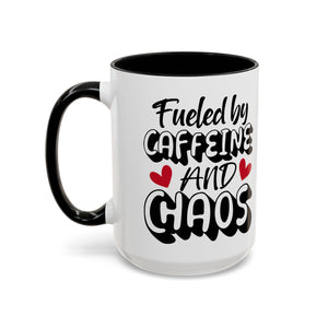 Caffeine Chaos Mug - Perfect for Coffee Lovers, Funny Gift for Friends, Home Office Essential, Birthday, Coffee Break