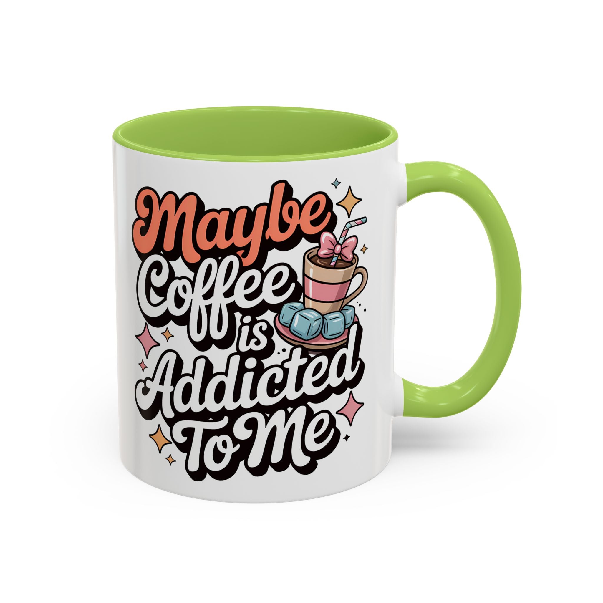 Coffee Addict Accent Mug - Fun Design for Coffee Lovers