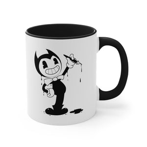 cartoon ink pen Accent Coffee Mug, 11oz