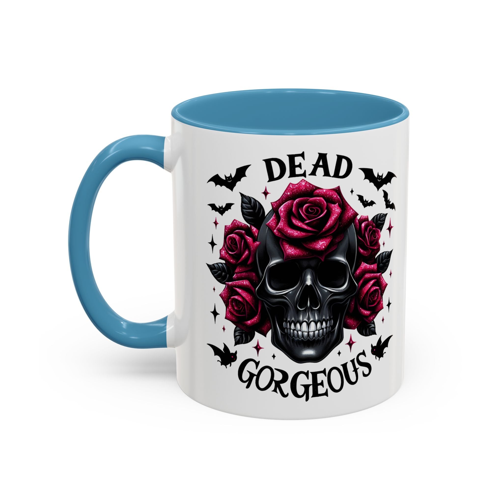Gothic Skull Coffee Mug - Dead Gorgeous Design halloween horror art goth