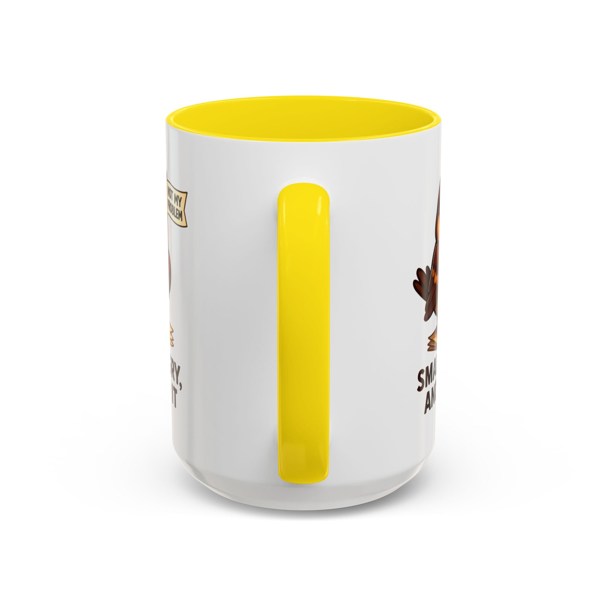 Funny Owl Coffee Mug, not my problem  Small Angry Owl Cup, Coffee Lover Present, Quirky Office