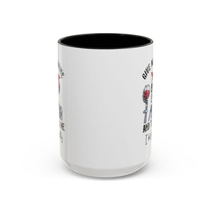 Skeleton Wine Coffee Mug, Funny Gift for Wine Lovers, Halloween Decor, Office Coffee Cup, Unique Skeleton Mug