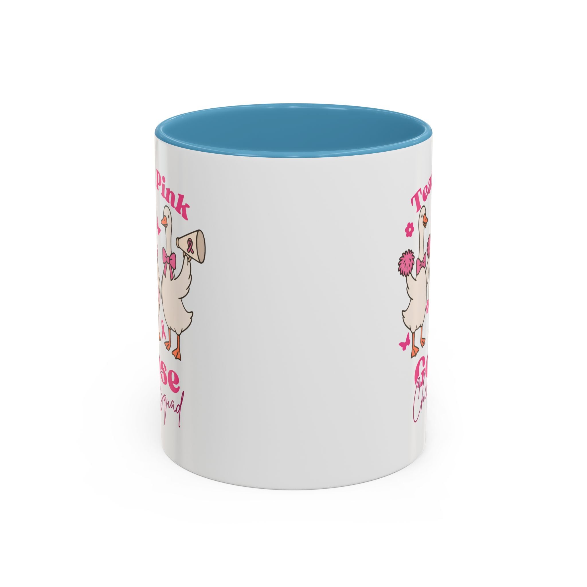 cancer awareness Team Pink Goose Cheer Squad Coffee Mug - Cute Animal Mug for Fun Gifts,   Home Decor/Office Use