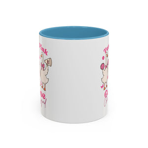 cancer awareness Team Pink Goose Cheer Squad Coffee Mug - Cute Animal Mug for Fun Gifts,   Home Decor/Office Use