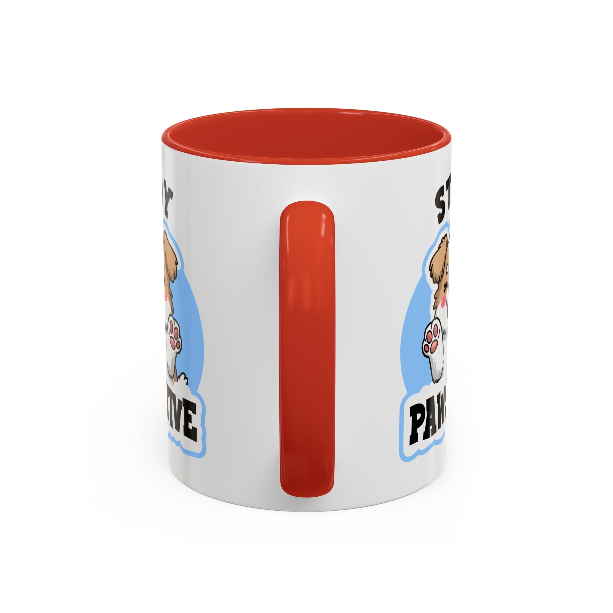 Cute Stay Pawsitive Coffee Mug - Perfect Gift for Dog Lovers mental health