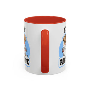 Cute Stay Pawsitive Coffee Mug - Perfect Gift for Dog Lovers mental health