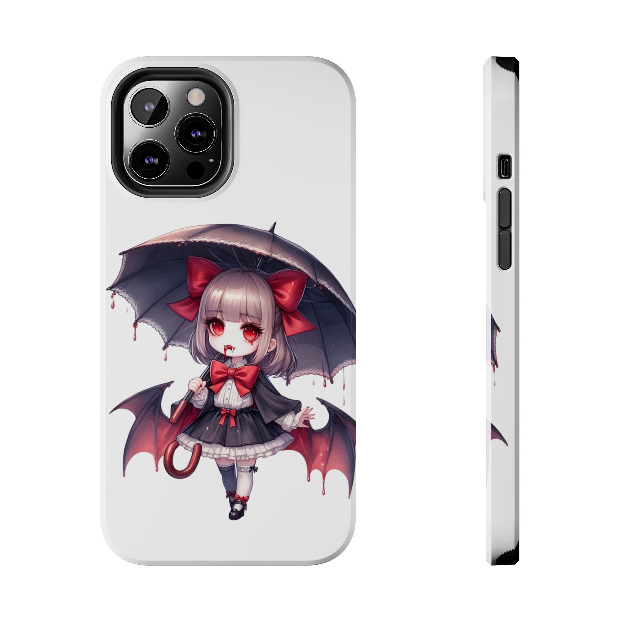 vampire girl horror art Tough Phone Cases
