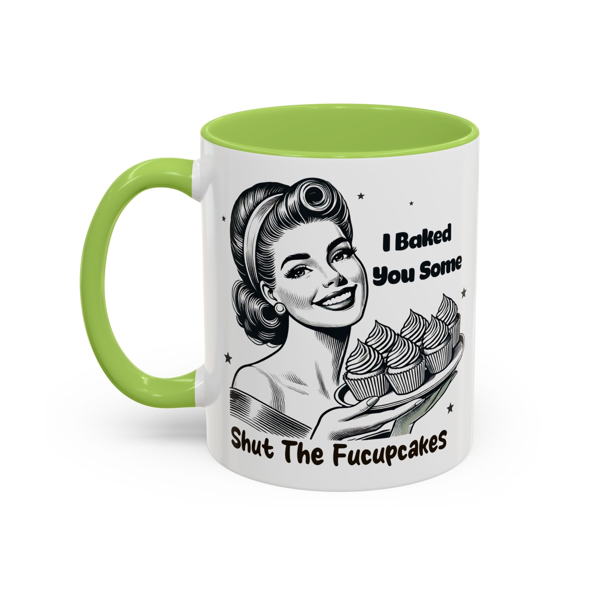Coffee Mug - "I Baked You Some - Shut The Fucupcakes" Retro Baking Humor