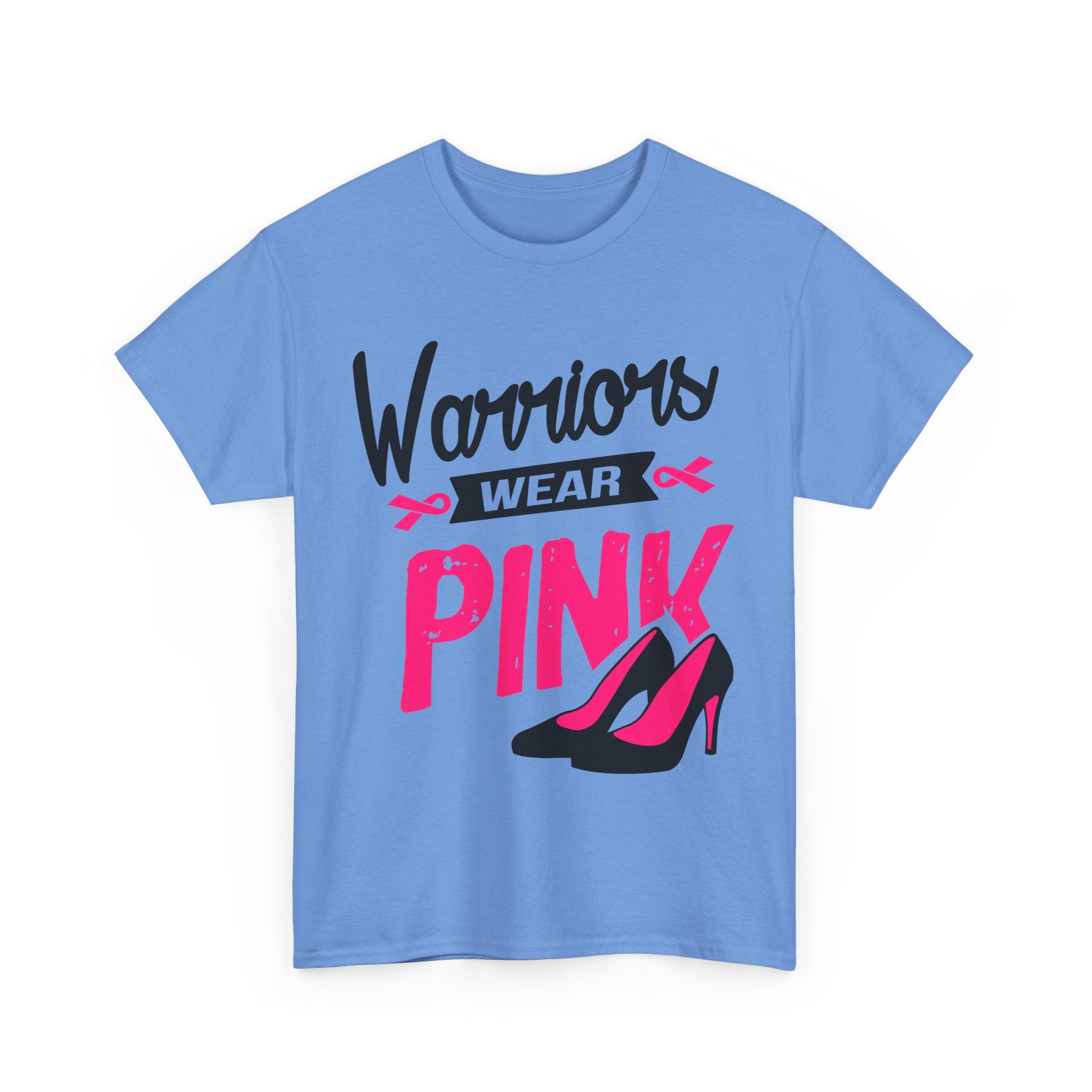 Warriors Wear Pink T-Shirt | Support Breast Cancer Awareness, Gift for Survivors, Inspirational Tee, Unisex Cotton Shirt