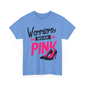 Warriors Wear Pink T-Shirt | Support Breast Cancer Awareness, Gift for Survivors, Inspirational Tee, Unisex Cotton Shirt
