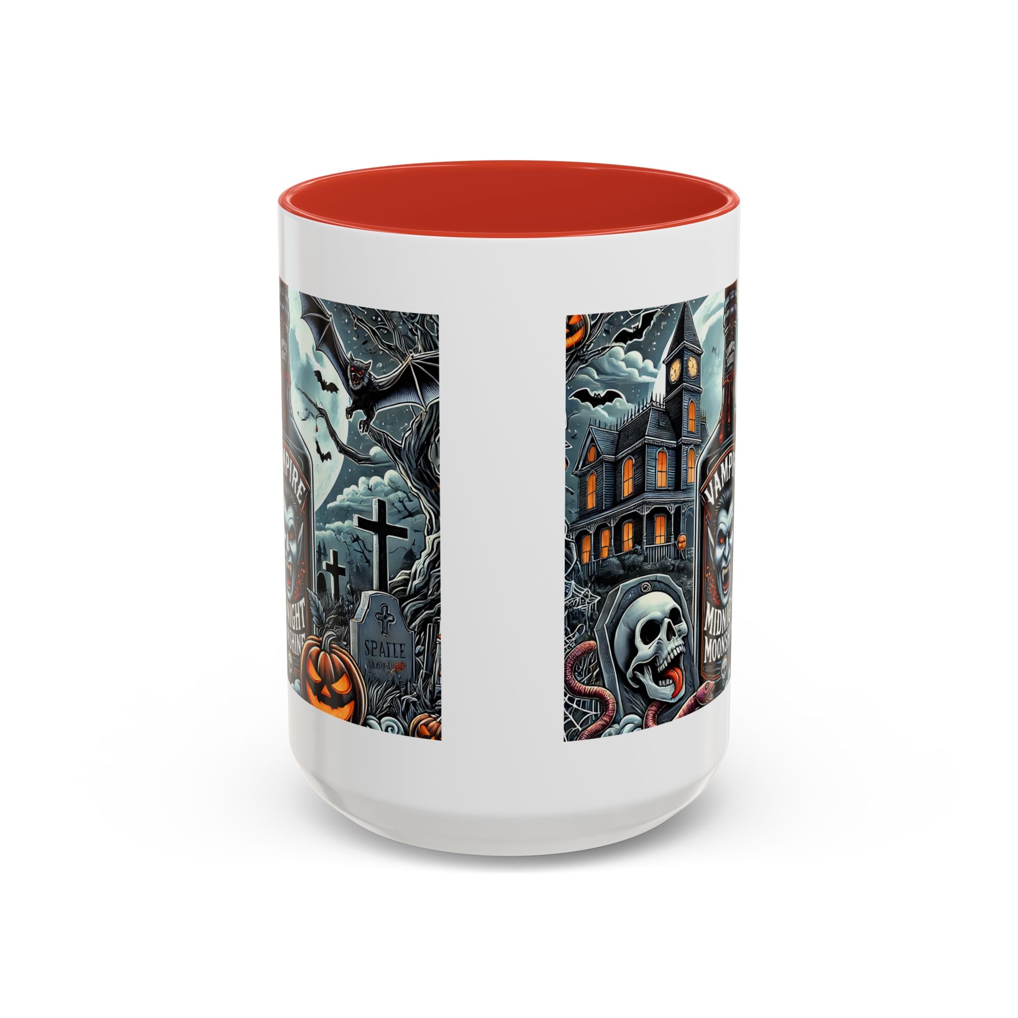 Gothic vampire Halloween Coffee Mug, Spooky Decor, Skull Design, Gift for Horror Lovers,  Party Essential, Unique Drinkware