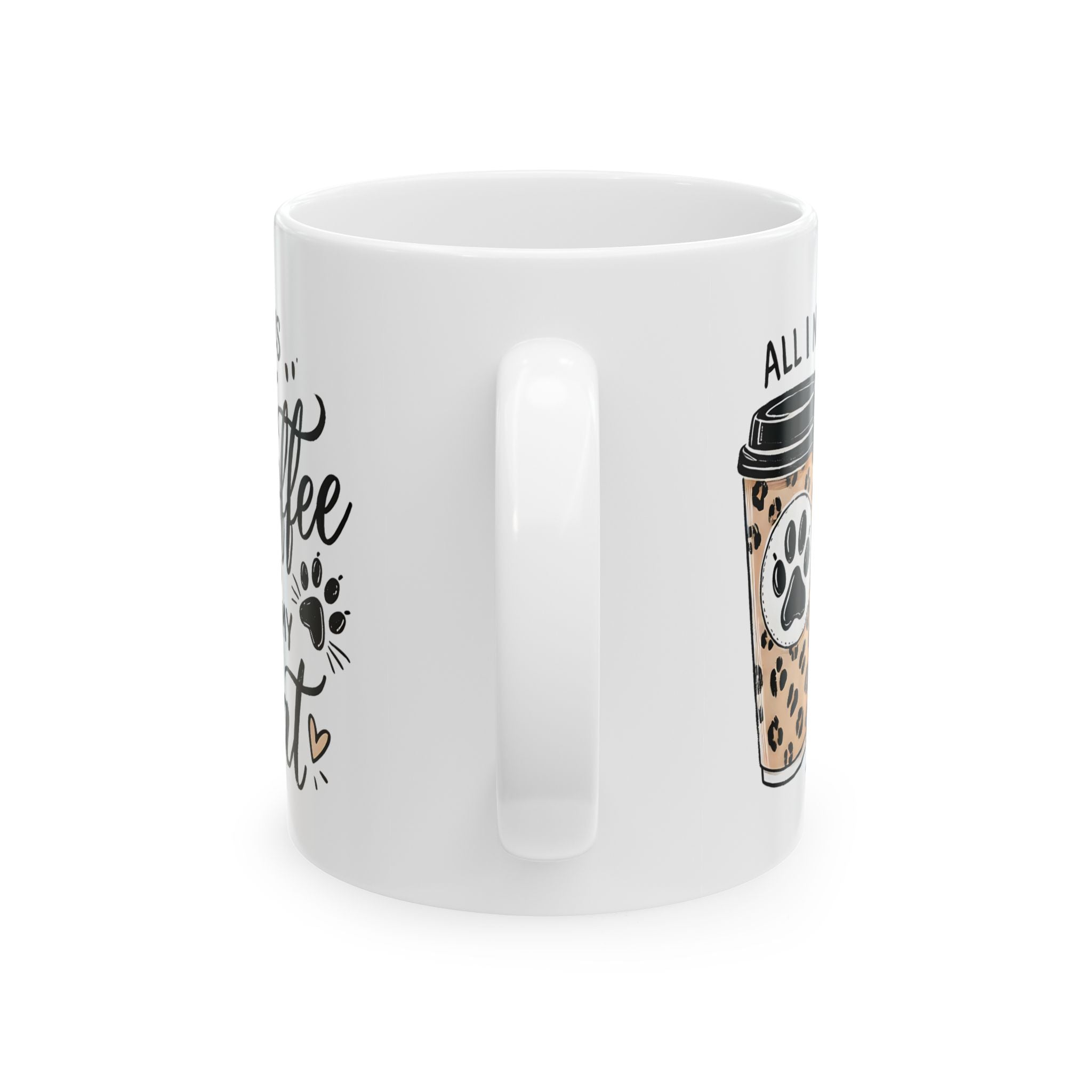 cat Paw Print  Coffee Mug - Perfect Gift for cat Lovers, Animal Enthusiasts, Birthdays, Pet Owners