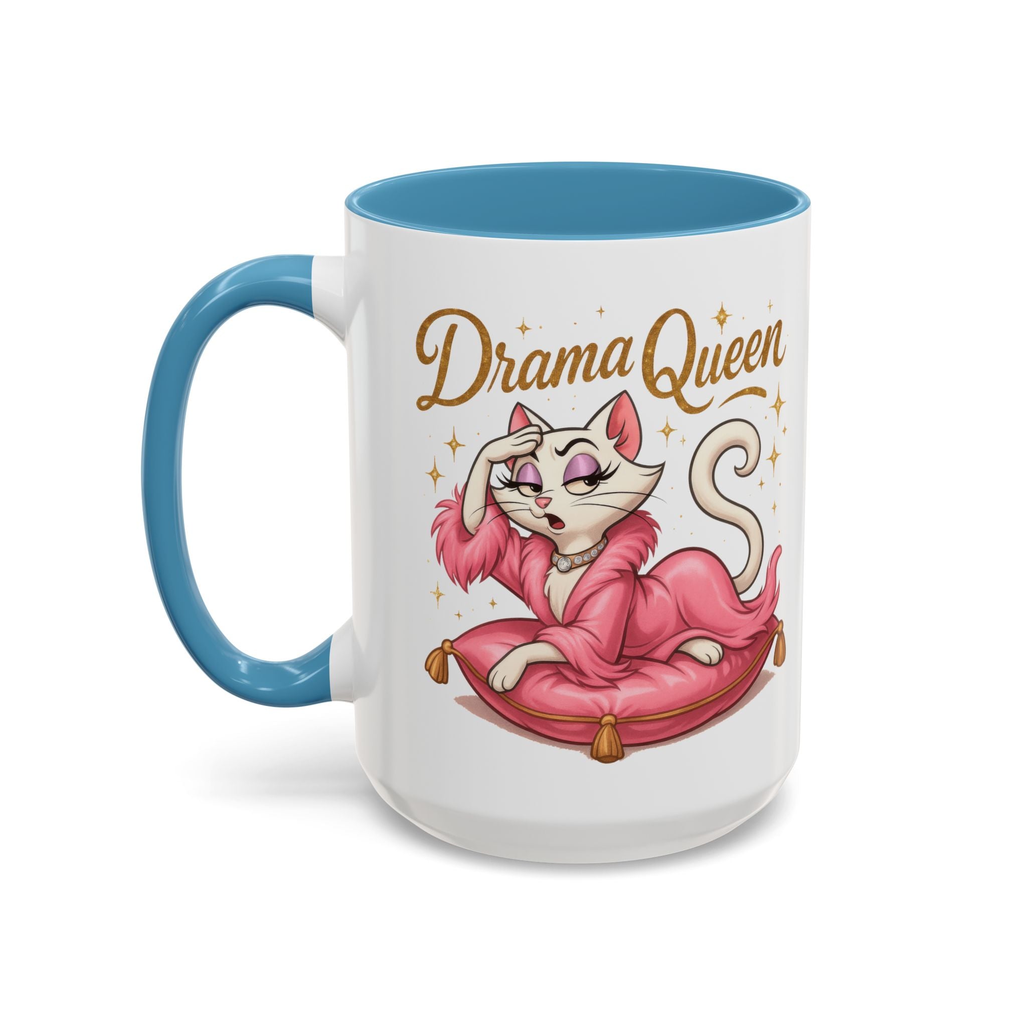 Drama Queen Coffee Mug - Fun Gift for Cat Lovers, Unique Mug for Tea or Coffee, Perfect for Birthdays, Mother's Day & Housewarming