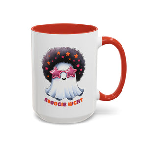 Groovy Ghost Coffee Mug - Fun, Whimsical Mug for Halloween, Parties, Gift for Friends, Unique Home Decor, Boogie Night
