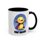 Cute Count Quackula Accent Coffee Mug - Adorable Gift for Coffee Lovers, Halloween Decor, Chick Collectors, Quirky Kitchen
